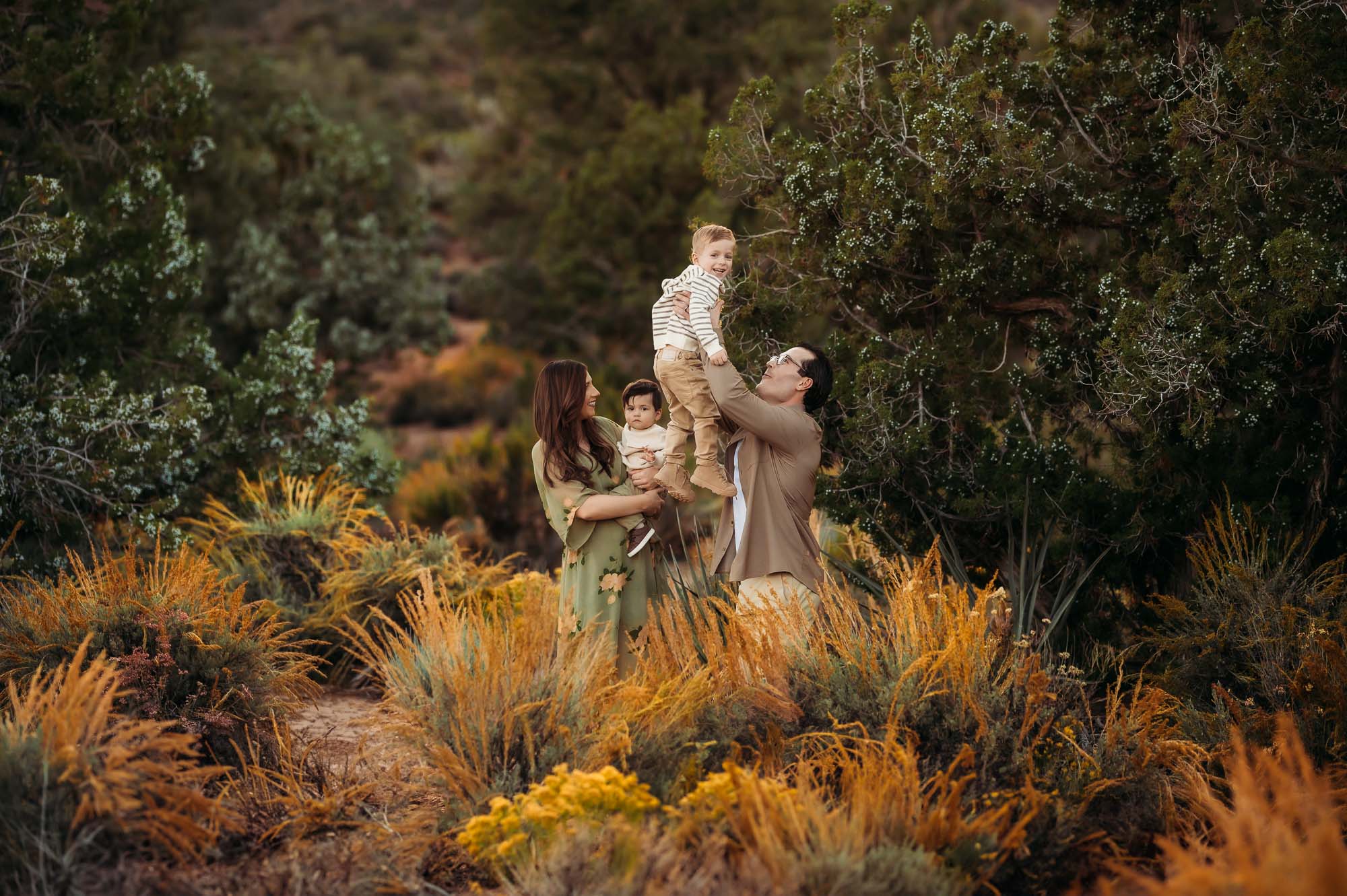 Family Pictures in East Texas | Playful Family Photos in Fall