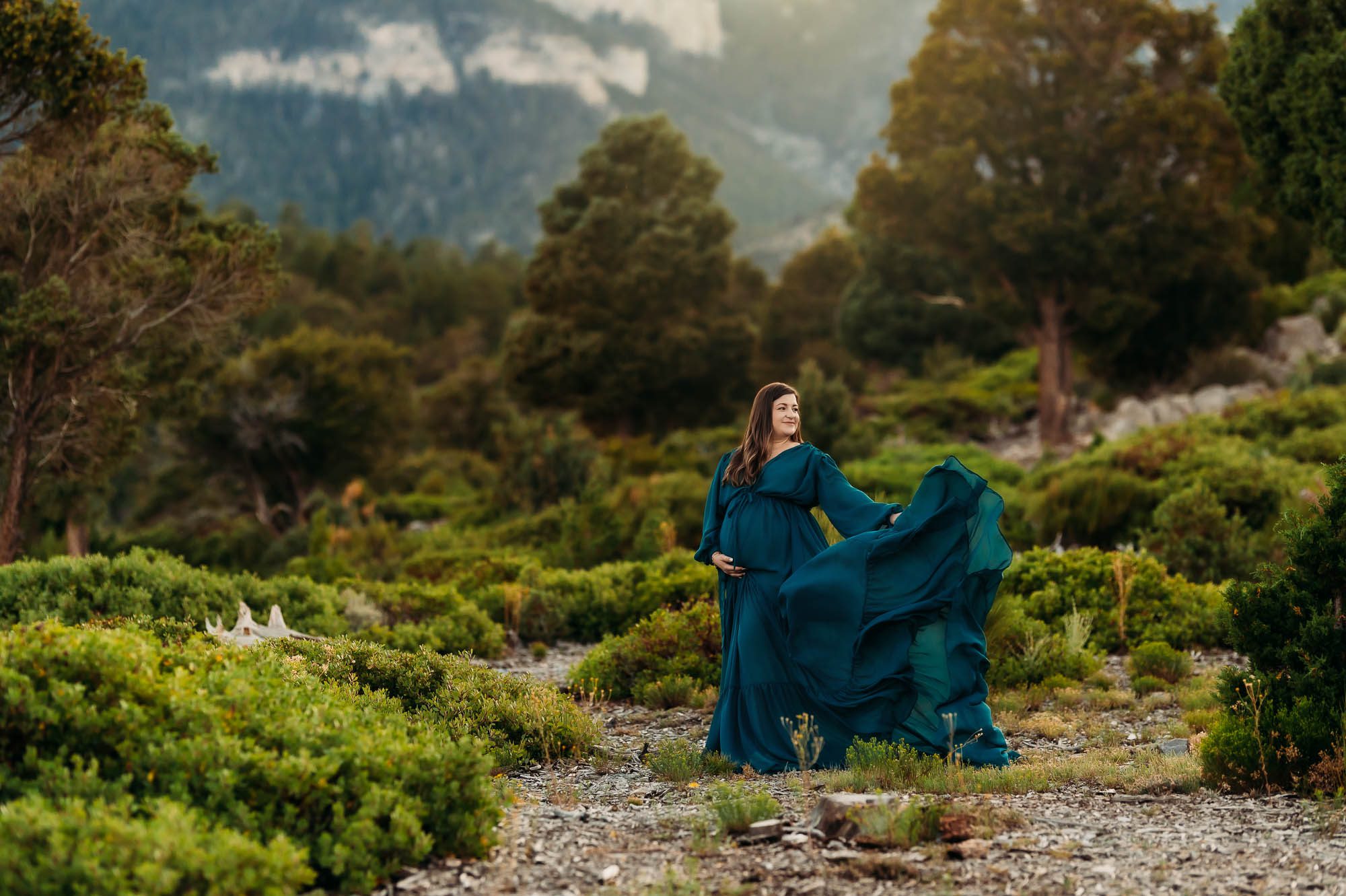 Las Vegas Mountain Maternity Session