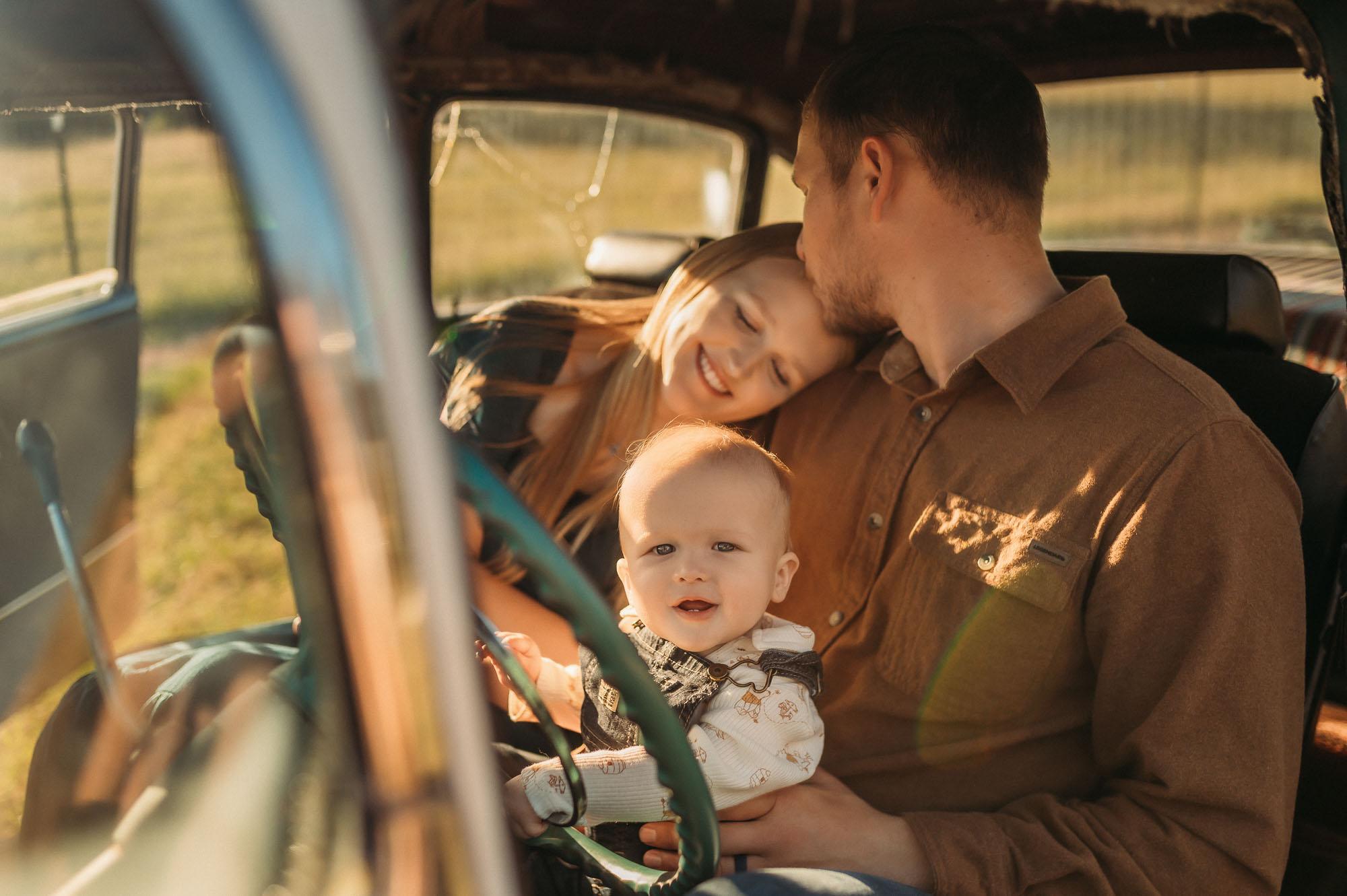 Family Portraits in a Classic Car | Tyler TX Family Photographer